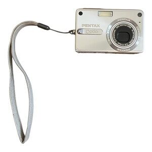 Pentax Optio S5z Silver Digital Camera, Tested, Works, Boxed, All Components.